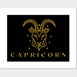 capricorn astrology sign Posters and Art